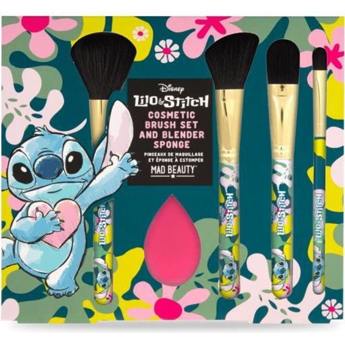 Mad Beauty - Disney Lilo & Stitch Ensemble de pinceaux cosmétiques