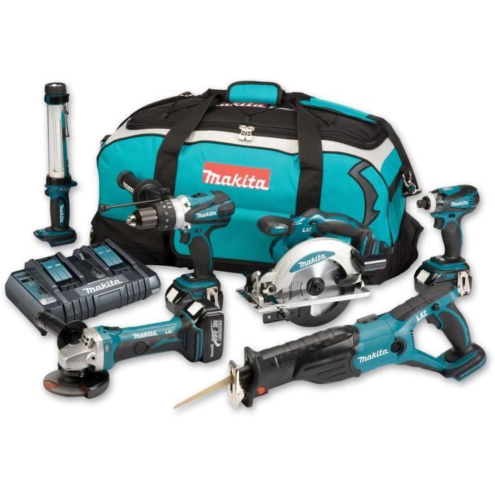 MAKITA Pack 6 machines 3x18V 4Ah Li-ion - Cdiscount Bricolage