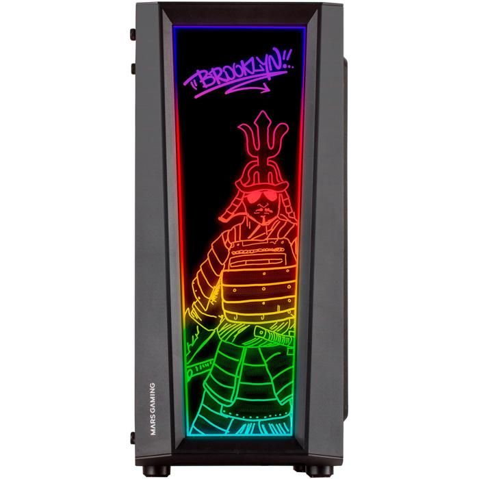 Boîtier ATX - Mars Gaming - MC-ART - 12CM - Noir - Verre trempé - Midi-Tower