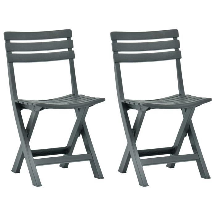 Chaise de jardin - MOTHINESSTO - LY0774 - Plastique - Pliable - Résistante aux intempéries