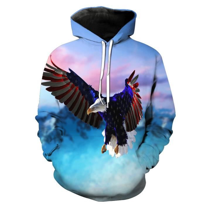 Sweat-shirt à Capuche Homme Awdis - Design 3D Plongeur - Taille Regular - Neuf Avec étiquettes