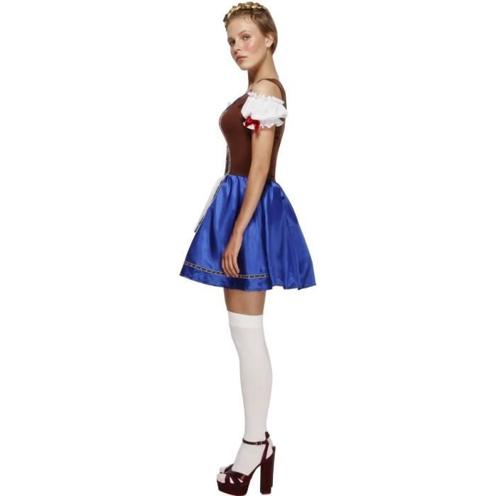 Dirndl Costume De Fievre Femmes Adultes Robe Et Attache Jupon Autour Du Monde Taille M Dirndl Cdiscount Pret A Porter