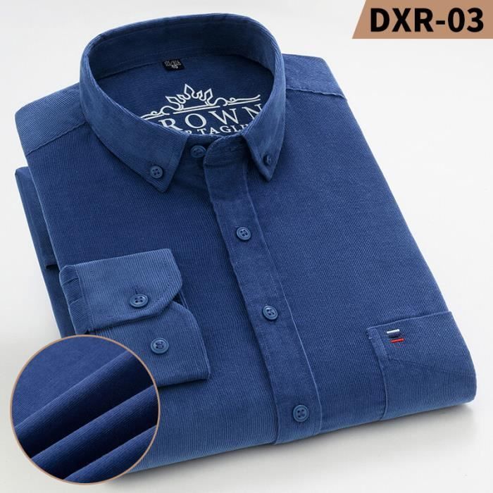 Chemise Homme Manches Longues Enlision – Sans Repassage, 40% Coton 60% Polyester, Coupe Classique, Poche Poitrine - 2