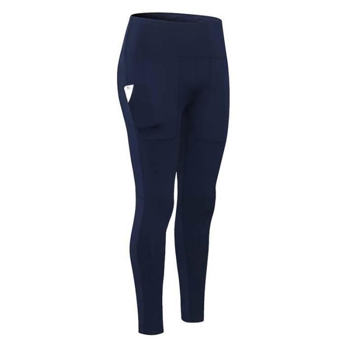 Short de Sport - Homme - Stretch Running - Séchage Rapide - Taille Élastiquée - Bleu Marine Bleu