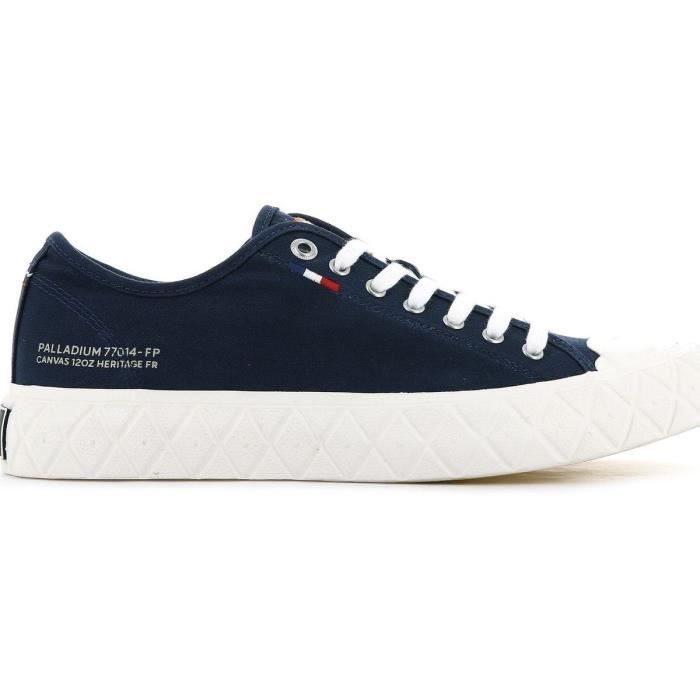 Palladium Baskets - PALLADIUM - Palla Ace Canvas Indigo - Homme - Dessus en Canvas - Lacets