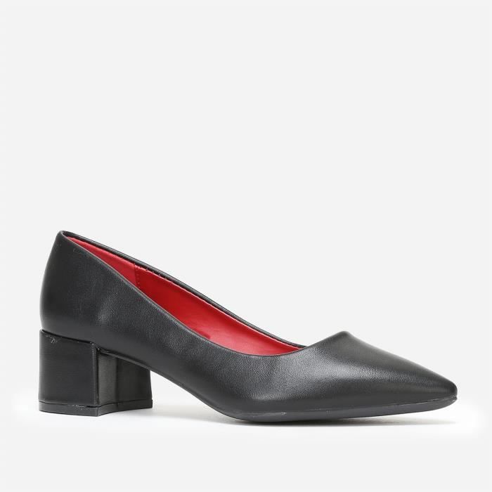 escarpin talon large