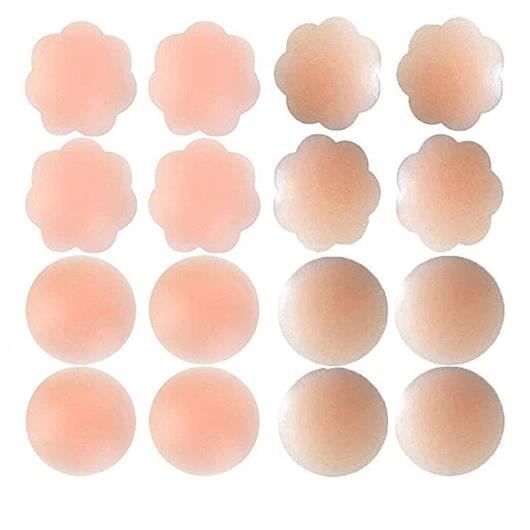 Cache-Tétons Auto-Adhésifs Réutilisables En Silicone - Push-Up Invisible Pour Robes Dos Nu, Mariée, Soirée