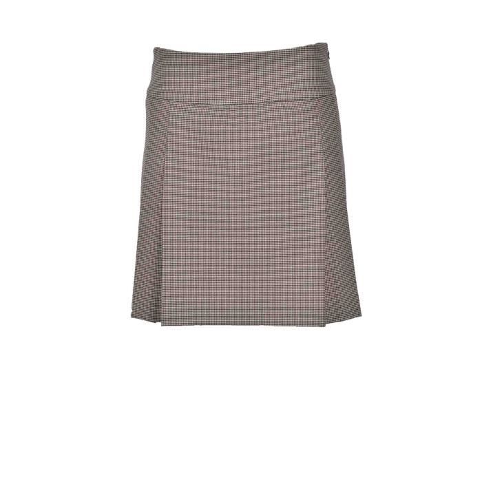 Jupe Skater Femme Boohoo – Taille S – Motif Léopard Marron – Élastique Taille
