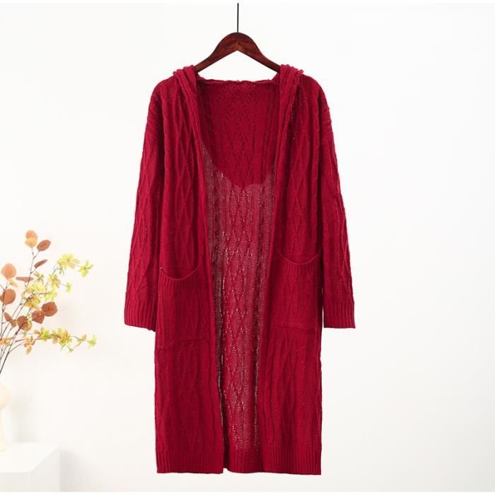 Cardigan Femme Manches Longues - Kimono Ouvert Décontracté (printemps/été/automne)