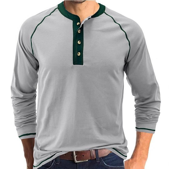 Chemise Pull Henley Manches Longues American Eagle - Blanc - Taille XS - Occasion Très Bon État