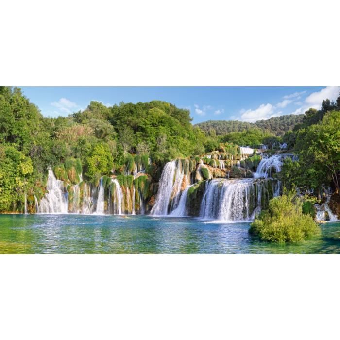 puzzle adulte 4000 pieces les cascades de la rivière du parc national de krka - collection paysage de croatie