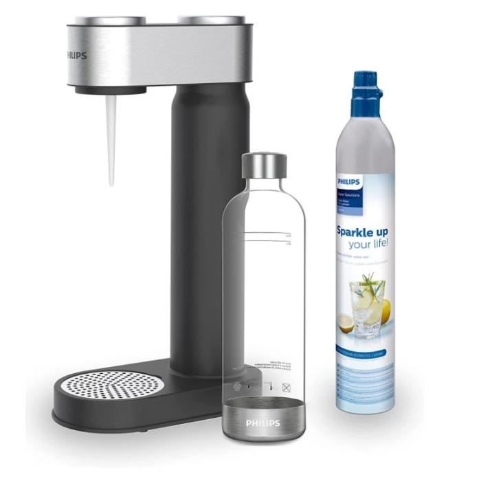 PHILIPS ADD4901BK machine à soda lite couleur finitions abs + cylindre CO² environ d'eau pétillante + 1 bouteille PET 1 litre. COMP - vue 3