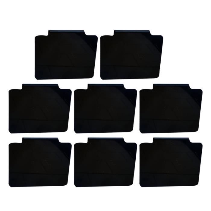 10 Sets Cube Prix Sourcing Map - Étiquettes Chiffres Lettres Or Sur Noir 6.3x9mm