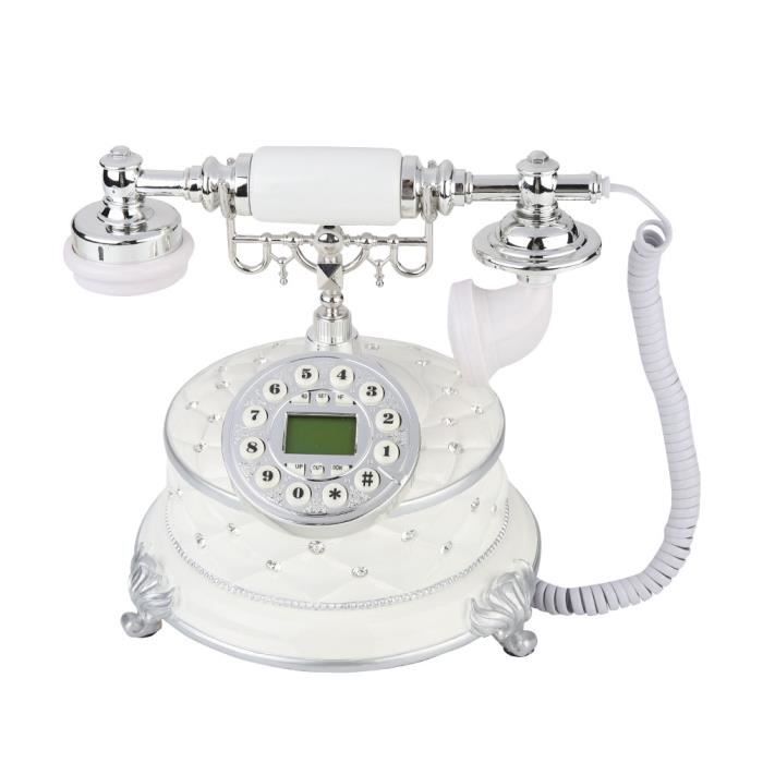 HANABASS – Téléphone Jouet En Bois Vintage à Cadran Rotatif – Simulation Rétro – Développement Intellectuel Et Social – Dès 2 Ans