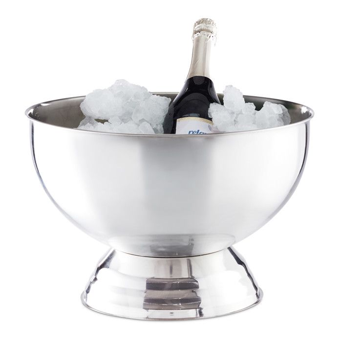 Relaxdays Seau A Champagne Seau A Glace En Inox Bouteille De Vin Glacons Grand Pot D 36 5 Cm Argente Achat Vente Seau Rafraichisseur Seau A Champagne Inox Cdiscount