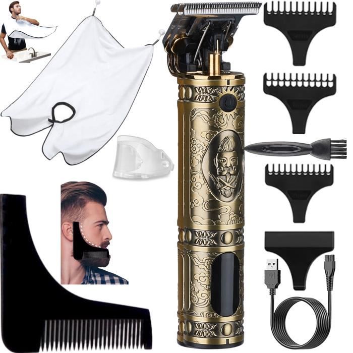 Tondeuse Cheveux Hommes,Tondeuse Barbe Electriques Professionnelle, Sans Fil Tondeuse à Cheveux Rasoir Barbe Tondeuse