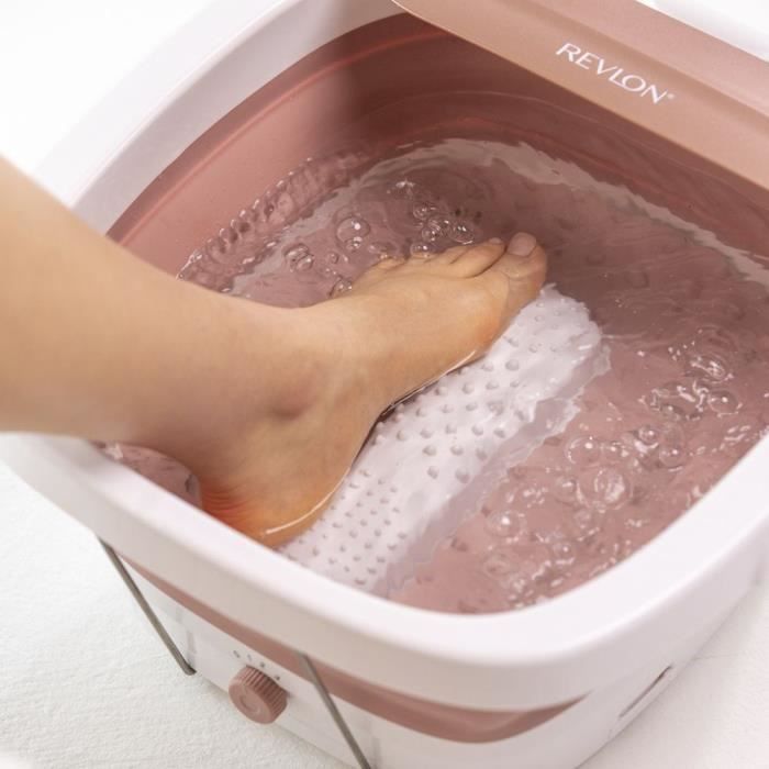 Balnéothérapie bain de pieds REVLON RVFB7034E - fonction massage - Rose