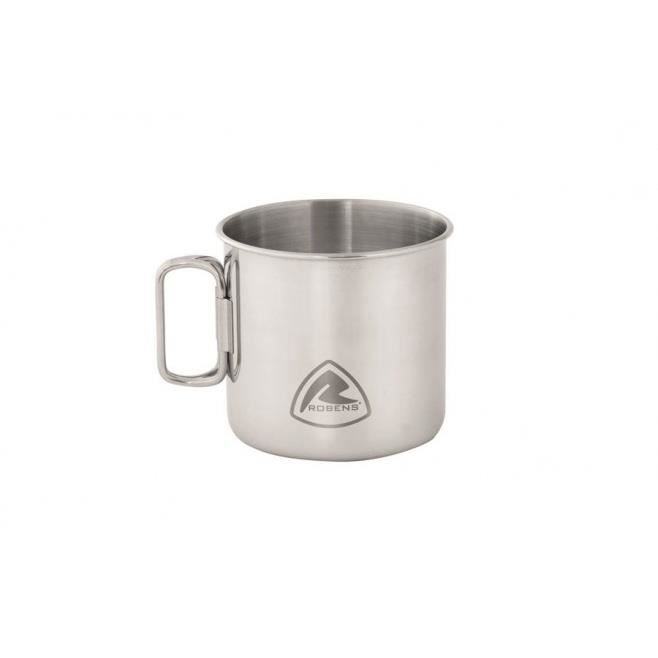 Mug - ROBENS - Pike Steel - Acier inoxydable - Poignée repliable - Compatible Nalgene 1 L