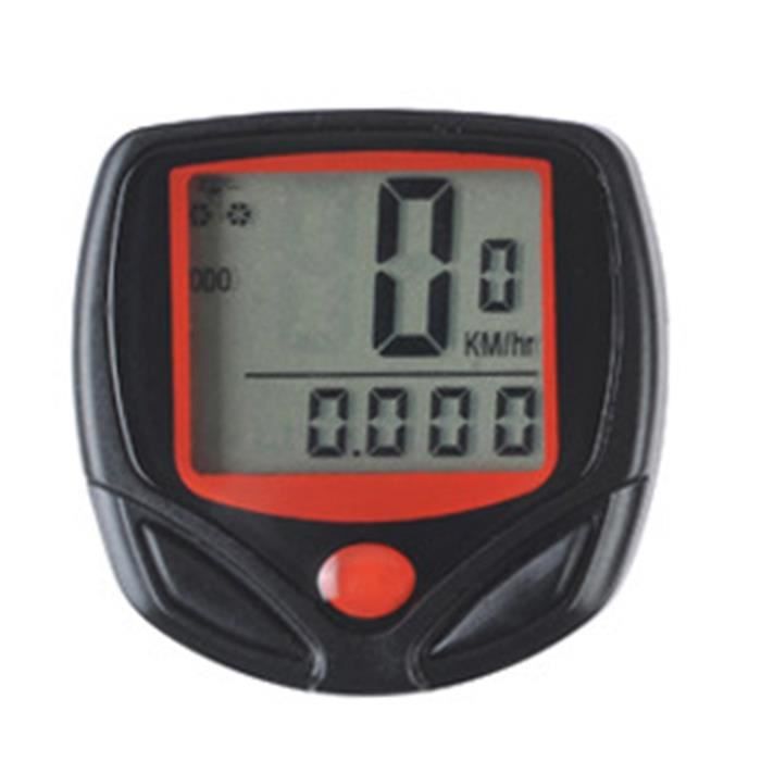 Moniteur De Vélo D'Appartement Compact – Compteur De Vitesse, Distance, Calories, Fréquence Cardiaque – Piles Non Incluses