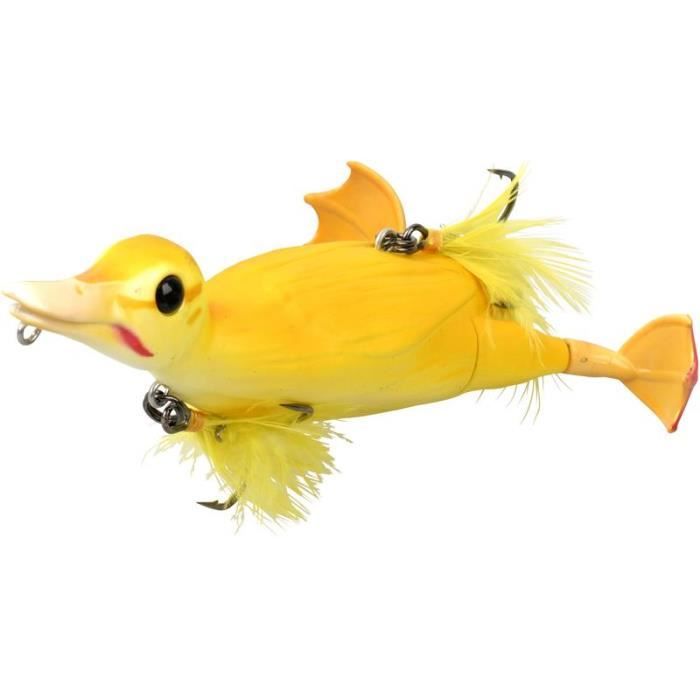 Leurres Souples Pêche Jaune/rouge Flottant Submersible - Lot De 50