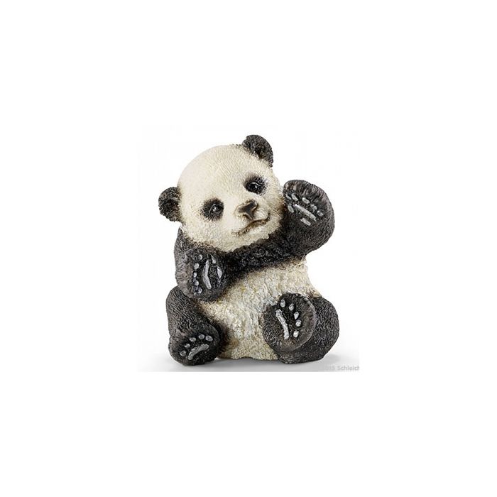 Figurine bébé panda - SCHLEICH - Bébé Panda Jouant - Figurine animale miniature - 1 figurine - Plastique - Noir et blanc