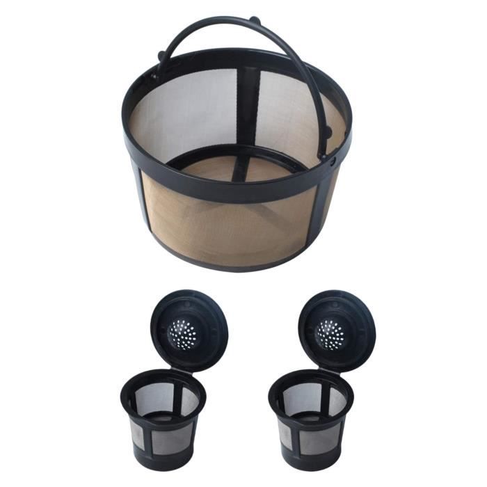 Set de Café, 2 pièces, Filtre permanent Filtre à Café de Taille 4
