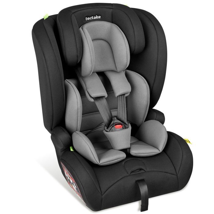 Siège auto - TECTAKE - Siège auto EMELY avec réducteur dassise amovible harnais à 5 points norme i-Size ISOFIX - Gris