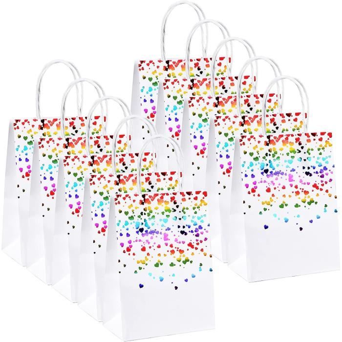 SANLIUSANJIU 10 pezzi sacchetti regalo squadra sposa, sacchetti di carta kraft per addio al celibato, sacchetti di carta squadra sposa 15x8x21cm con manici per regali di nozze (B