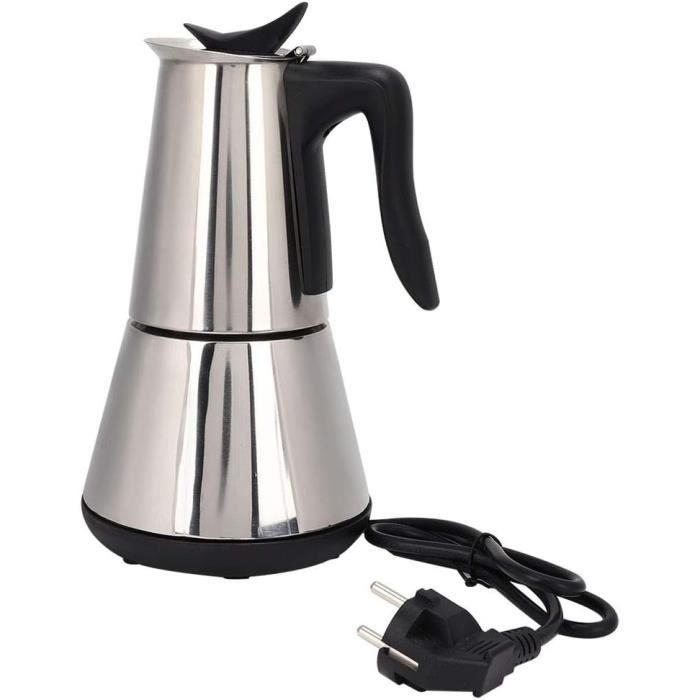 Percolateur à Café Inox 18/8 6 Tasses – Camping & Maison – Manche Bois Bouton Verre