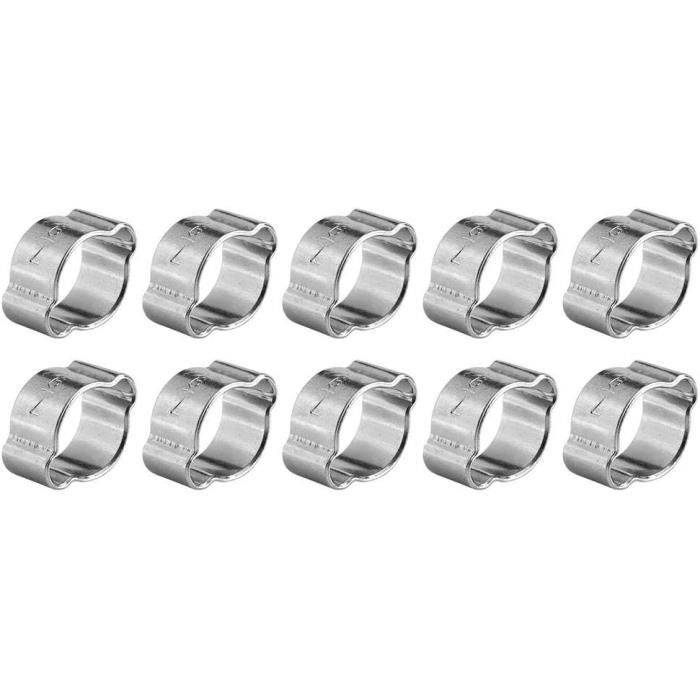 Sourcing Map Lot De 10 Collier De Serrage Clip Fixation Tube 16mm - Support Mural Et Plafond Pour Tuyau PVC Métal