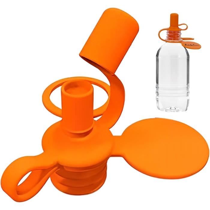 Lot De 2 Bouchons En Silicone Anti-fuite Pour Bouteilles D'eau à Large Goulot - Bouchons De Remplacement Réutilisables - 10