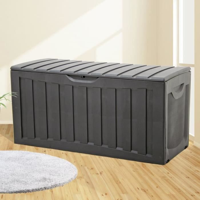 Vidaxl Boîte de rangement - Noir - 340L - vue 2