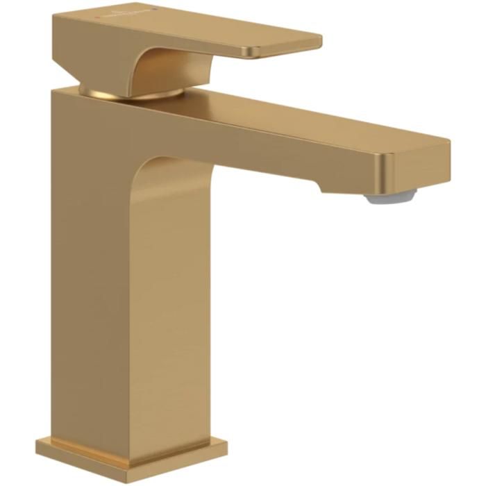 Villeroy & Boch Mitigeur lavabo VILLEROY ET BOCH Architectura Square avec tirette Or brossé
