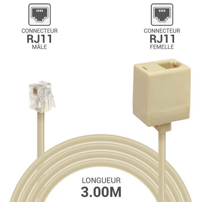Artefact Tranche Volant Rallonge Telephone 10m Persistance Évaluable Hôte De