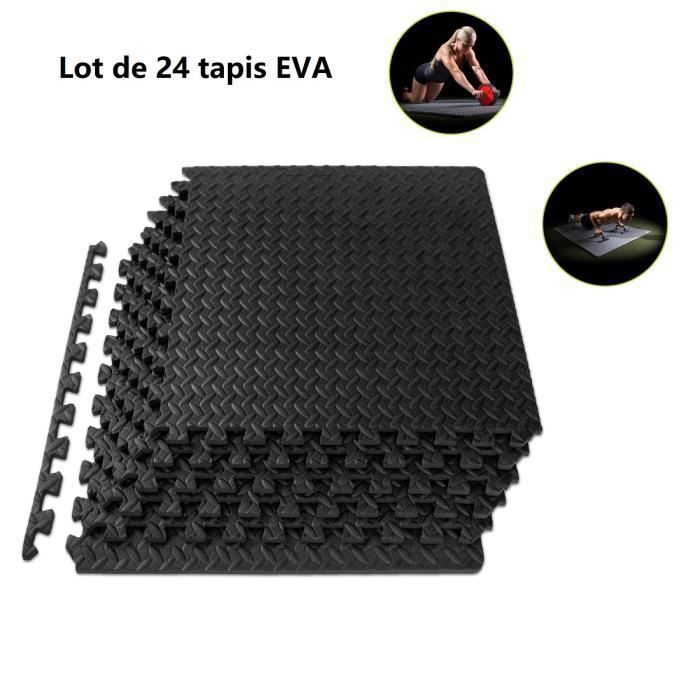 Tapis Musculation 24 X tapis de sol EVA 60cm en mousse, Willonin® Dalles de fitness pour ...