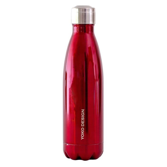 YOKO DESIGN - Bouteille isotherme 500 ml coloris rouge coloris rouge