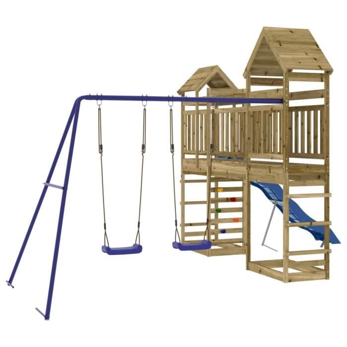 MAG Aire de jeux d'extérieur bois de pin imprégné 7457342671222