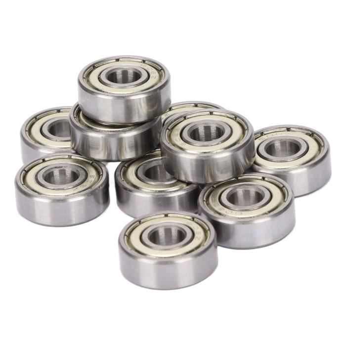 Lot De 10 Roulements à Billes 626ZZ - Dimensions 6x19x6 Mm - Acier, Double Blindage - Pour Skate, Rollers, Machines, Jouets