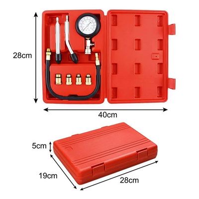 Testeur De Compression Moteur 0-20 Bar/300 PSI - Pour Voiture, Moto, Tondeuse - Kit Complet Avec Adaptateurs