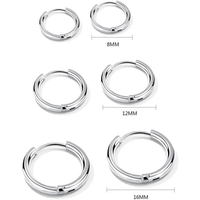 Lot De 9 Paires De Boucles D'oreilles Fantaisie En Argent 925 - Style Boucles (studs), Neuves Sans Emballage