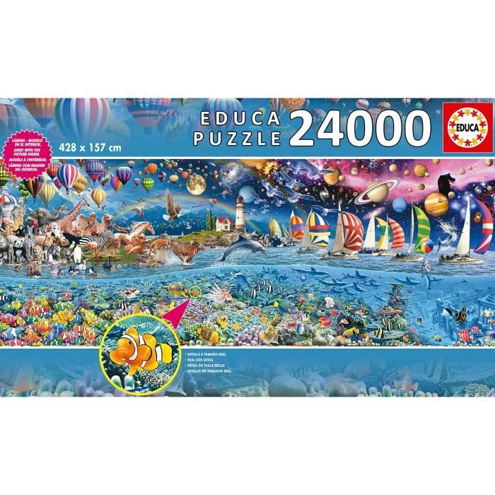 Puzzle La Vie 24000 Pièces - EDUCA - Tableaux et peintures ...