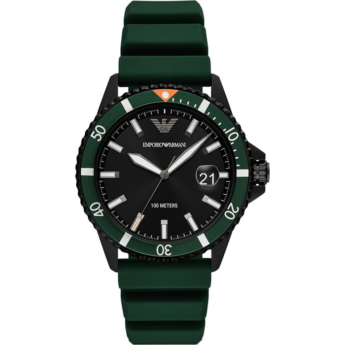 Emporio armani silicone watch discount