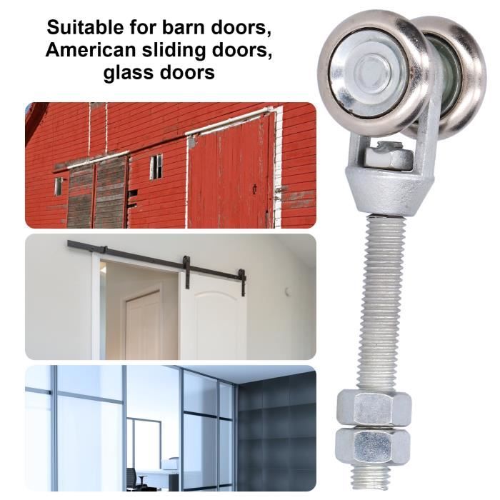 Garosa Roule de porte 3pcs porte suspension roue verre porte ...
