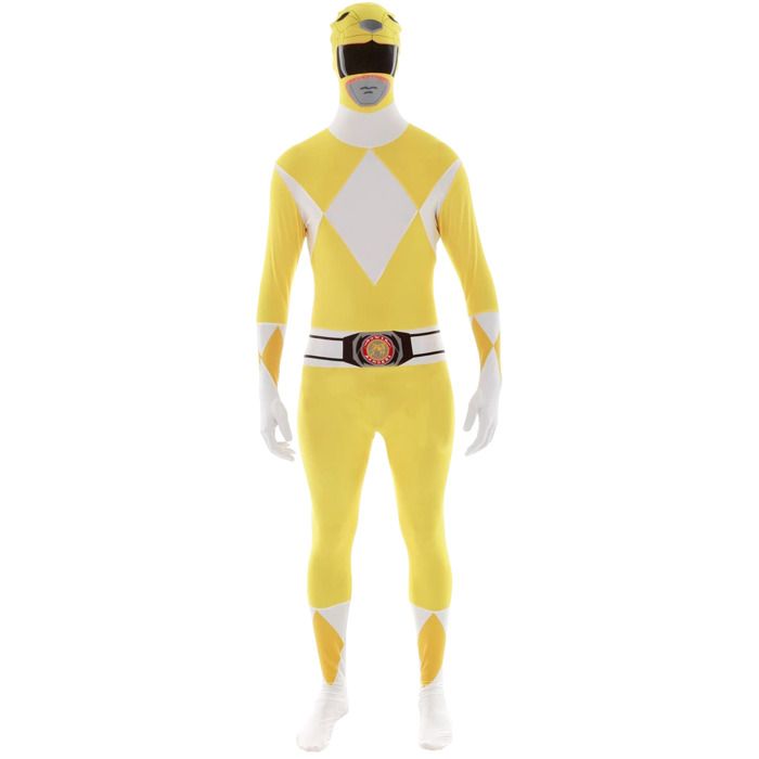 Costume Power Ranger Bleu Morphsuit Costume Power Ranger Bleu Homme - Morphsuit Taille XL - Full Body Déguisement Adulte Intégral