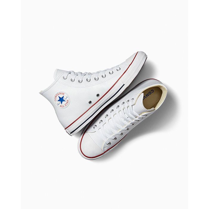 Converse all star deals cuir blanche homme