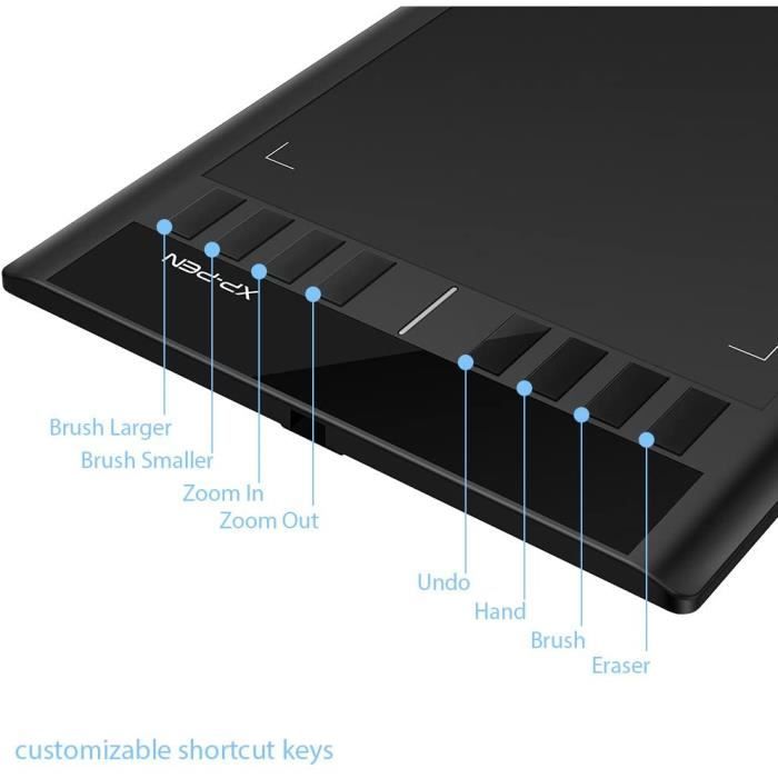 Tablette Graphique XP-Pen Deco 03 Sans Fil - Stylet P05 8192 Niveaux De Pression - 10x5.6 Pouces Surface Active