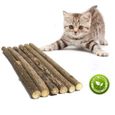 Bâtonnets de chat nettoyage dents | Jouet à mâcher pour chats 100% naturel, Matatabi Actinidia, vigne - Type: 30pcs|12x0.5cm -AX6348-2