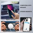 Coque MagSafe pour iPhone 15 avec Bords Chromés et Caméra Protégée noir-2
