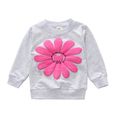 Un ensemble de vêtements Toddler Kids Bébés Garçons Filles Daisy Print Pullover Tops + Petal Pants Set Tenues-2
