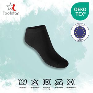 VCA - Chaussettes Basses - Homme - Noir - 39